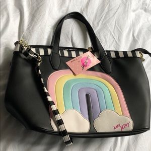 Betsey Johnson rainbow pastel bag purse